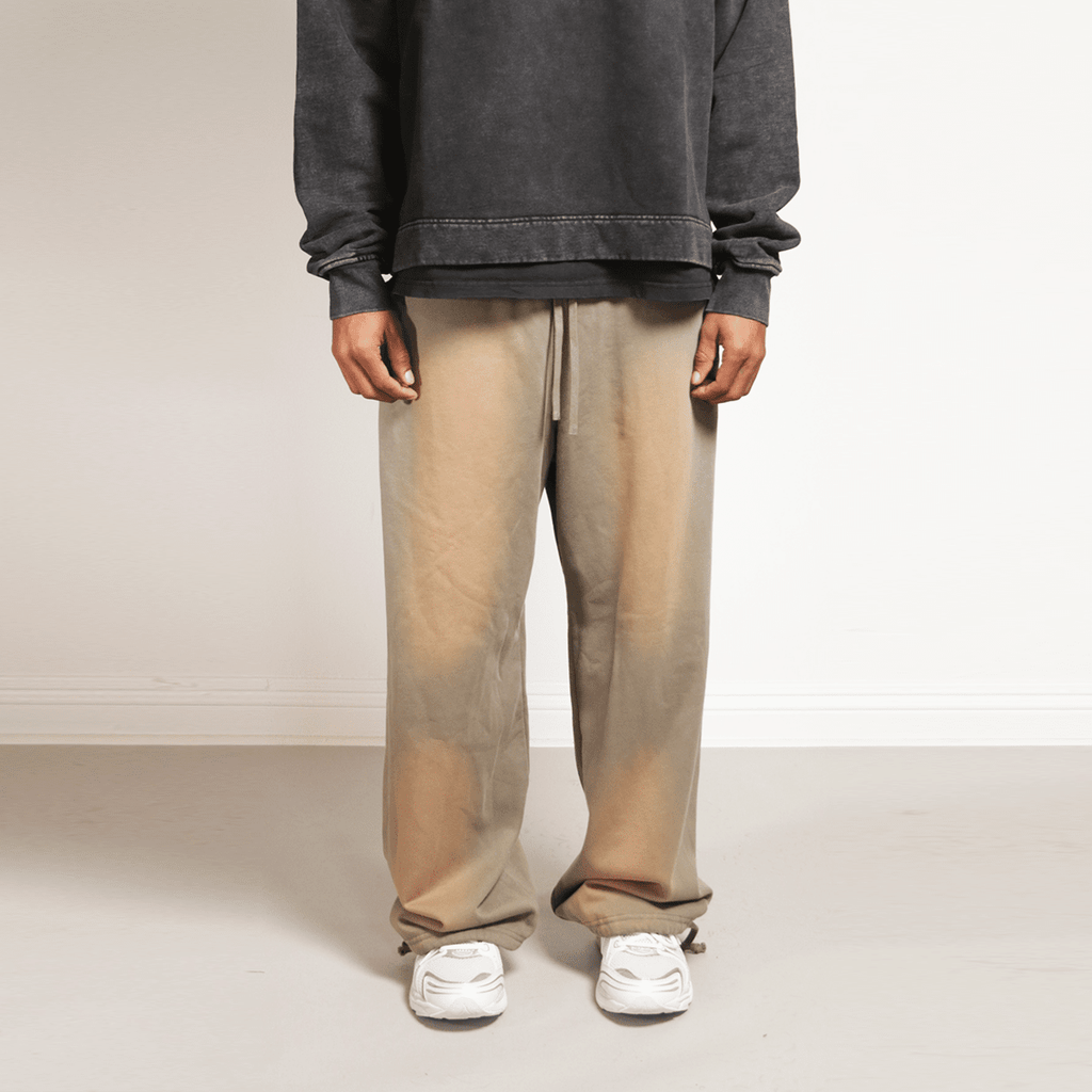 Washed Terry Baggy Sweatpants  - Washed Olive