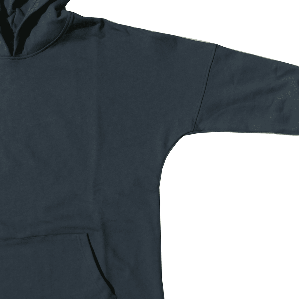 Draped Essential Hoodie - Prussian Blue