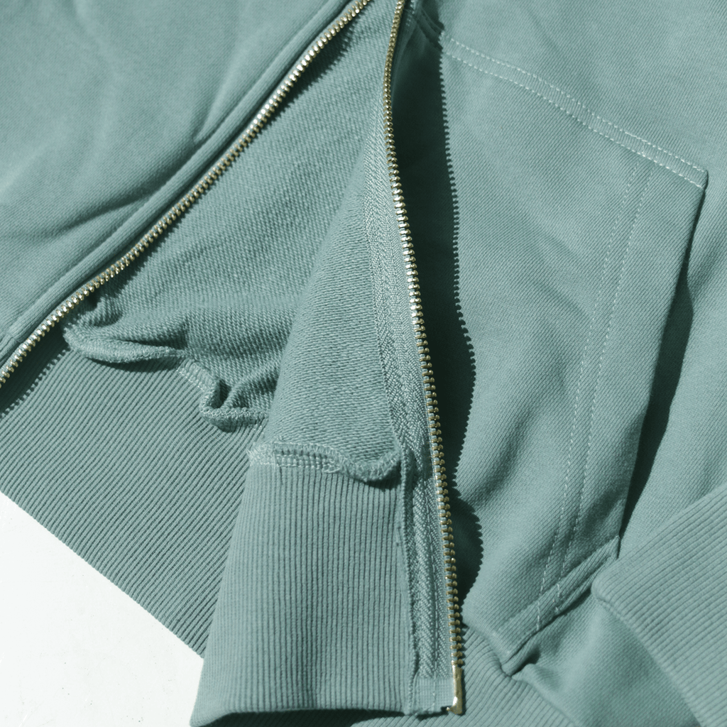 SI Terry Full Zip Hoodie - Minted Sage