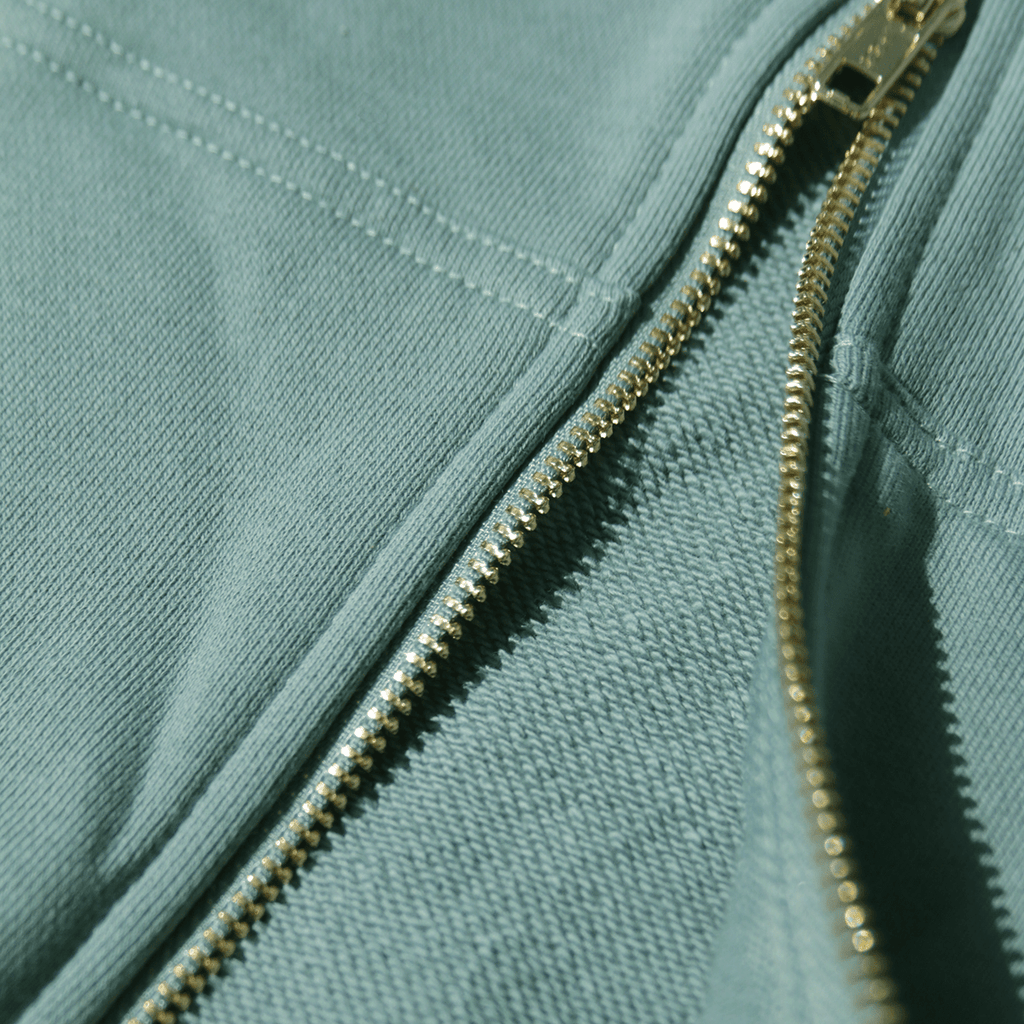 SI Terry Full Zip Hoodie - Minted Sage