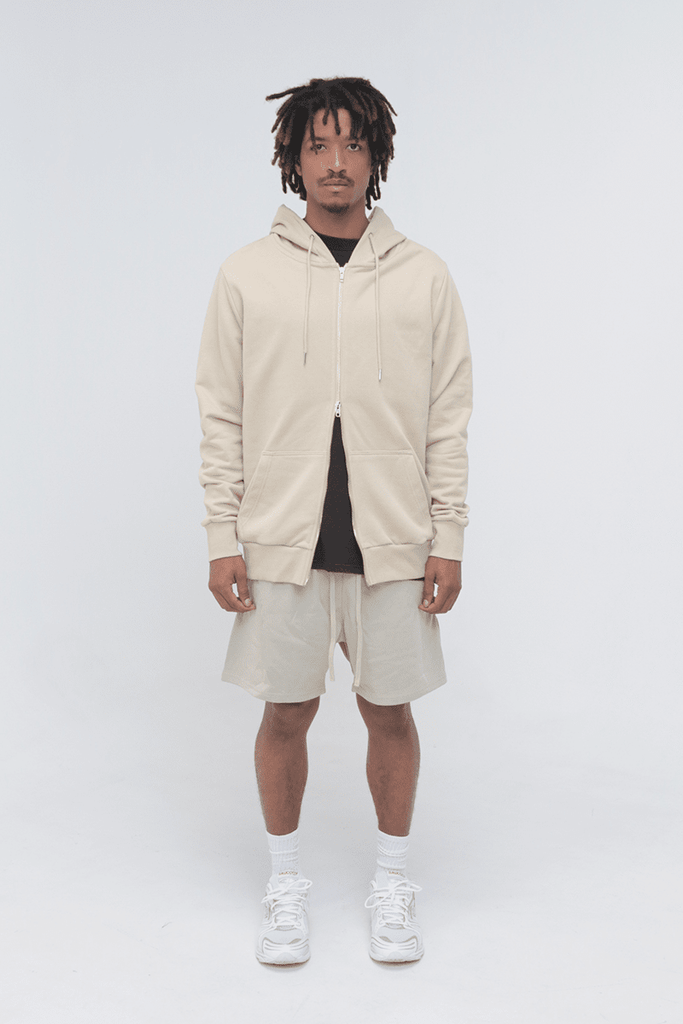 SI Terry Full Zip Hoodie - Sand