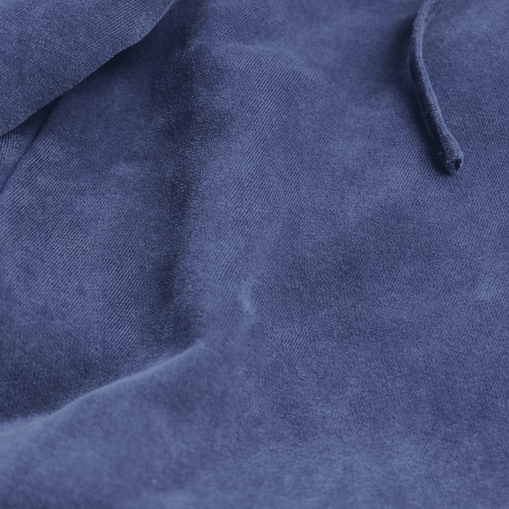 Brushed Fleece Baggy Sweatpants  - Washed Blue