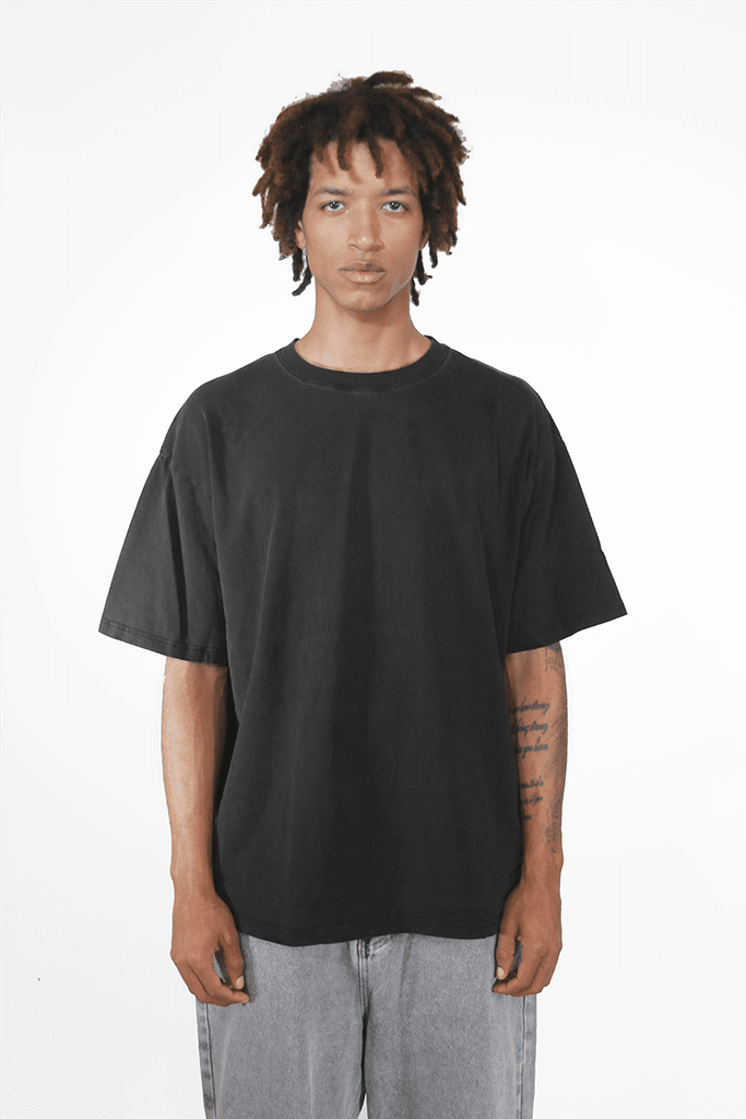 Washed Essential Tee - Washed Black