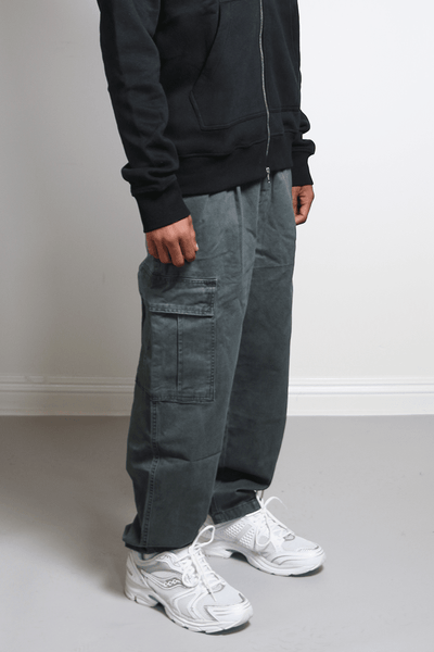 SAASHI Men's Navy Blue Utility Workwear Set - Breathable V-neck Top & Joggers
