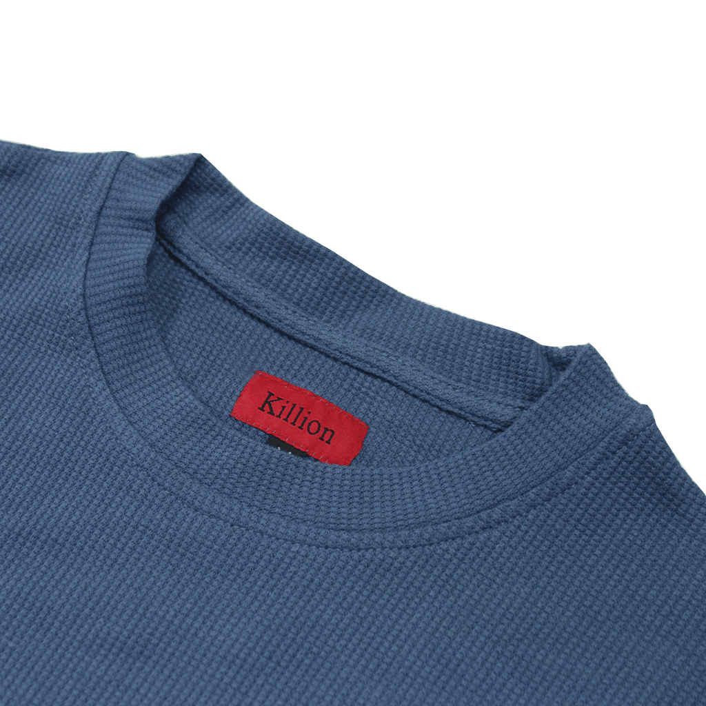 Waffle Knit Long Sleeve - Blue