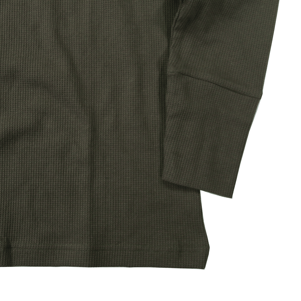 Waffle Knit Long Sleeve - Olive