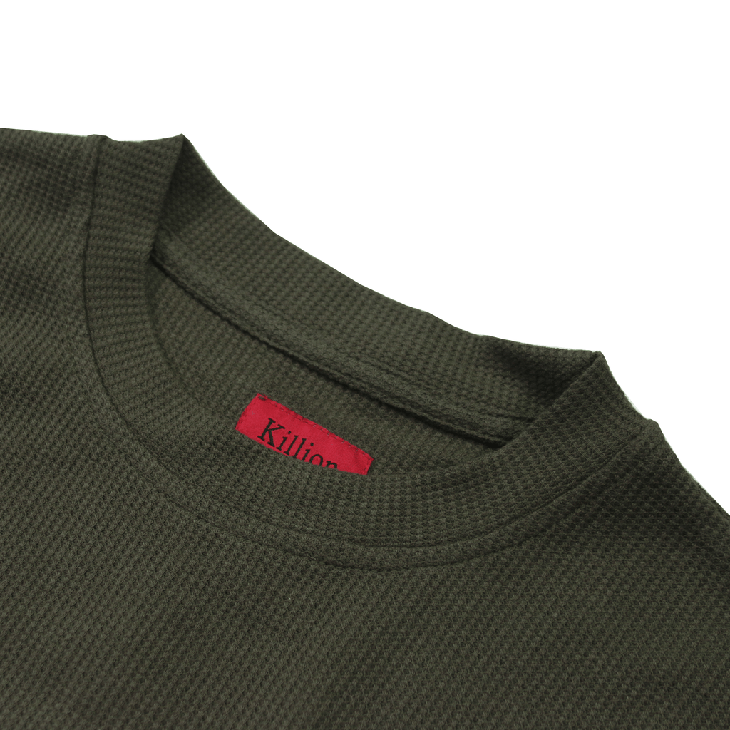 Waffle Knit Long Sleeve - Olive