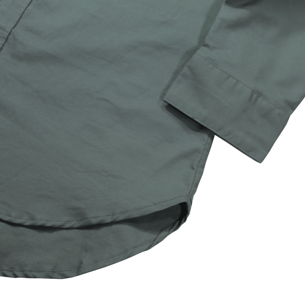 Oxford Button-up LS - Washed Olive