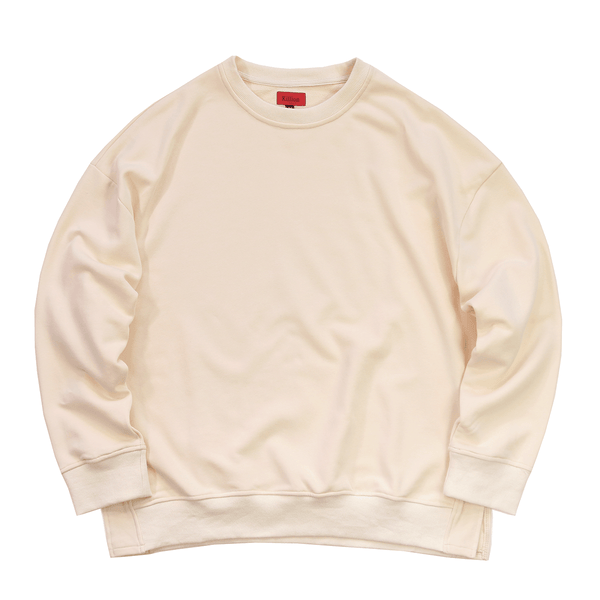Cream crew 2025 neck sweatshirt