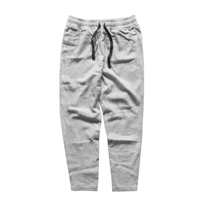 Check Woven Cropped Trouser - Grey/White