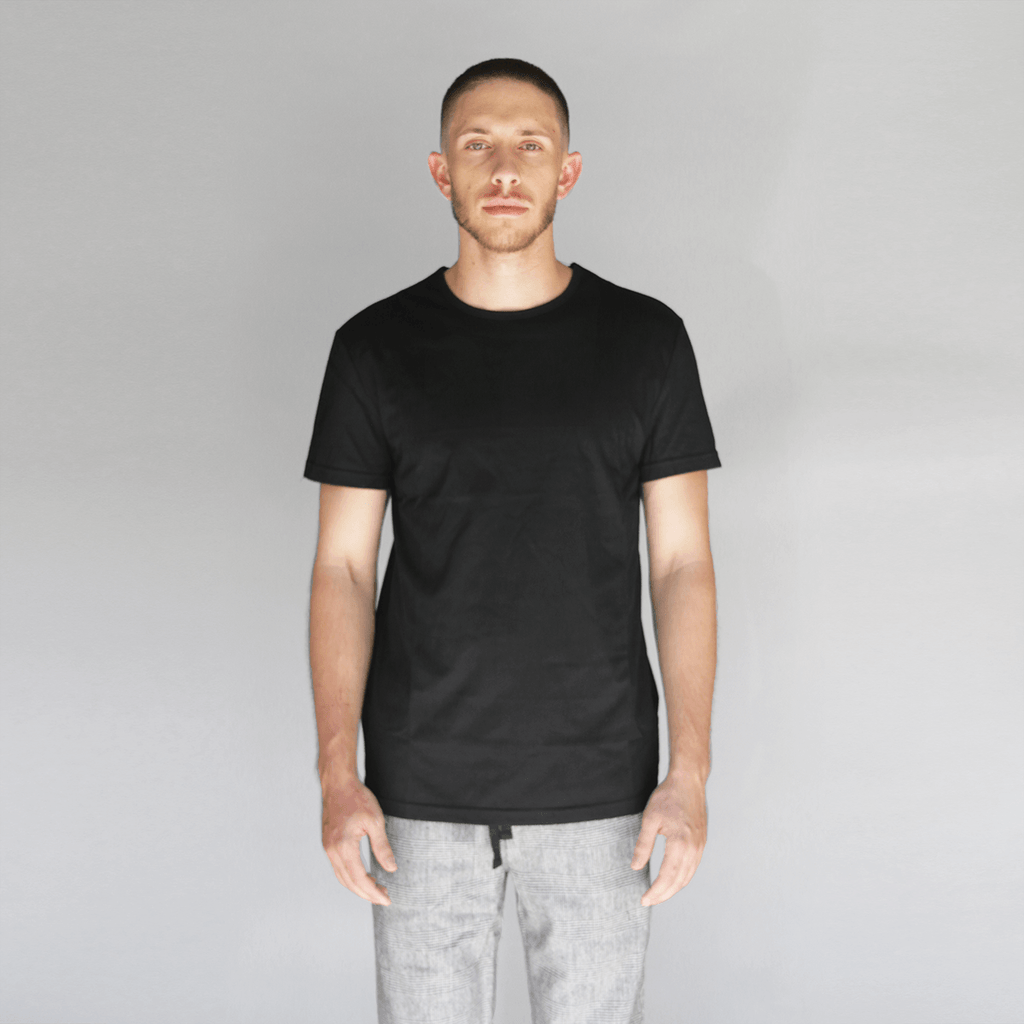 Slim Fit Essential Tee  - Black