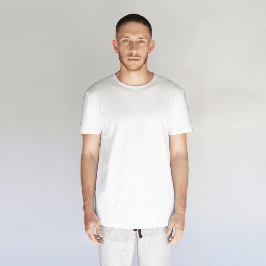 Slim Fit Essential Tee  - Natural/White