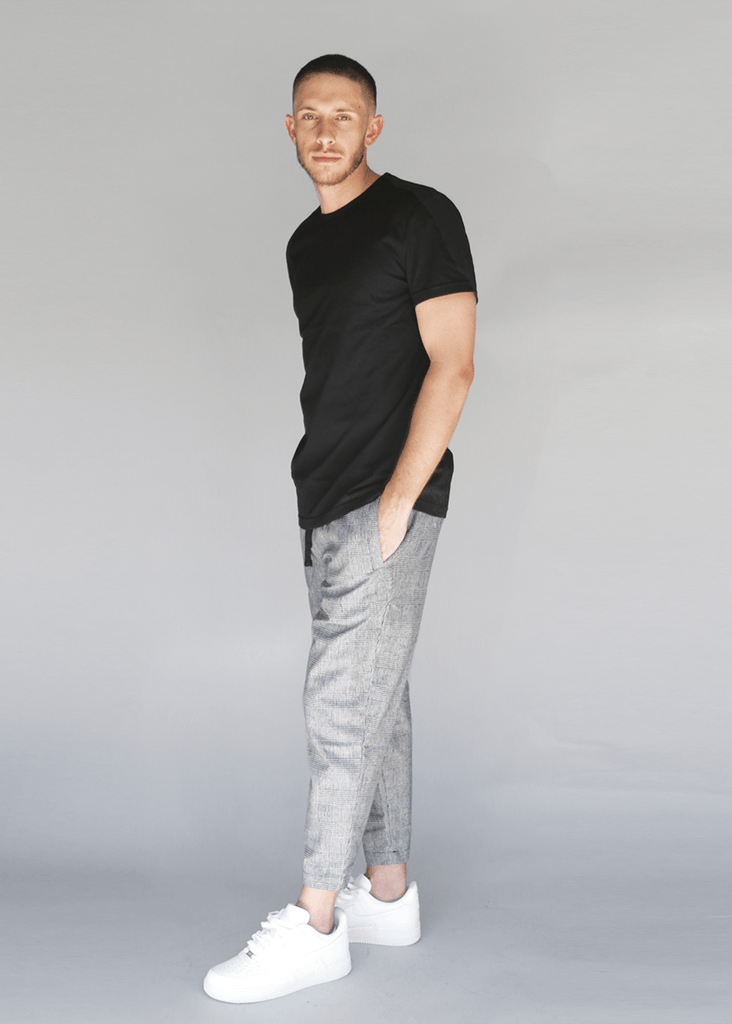Slim Fit Essential Tee  - Black