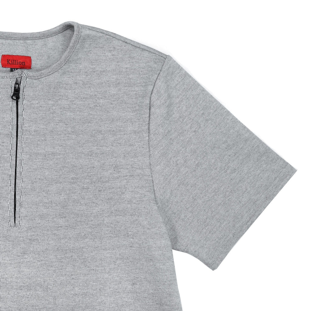 Half Zip Scallop Henley