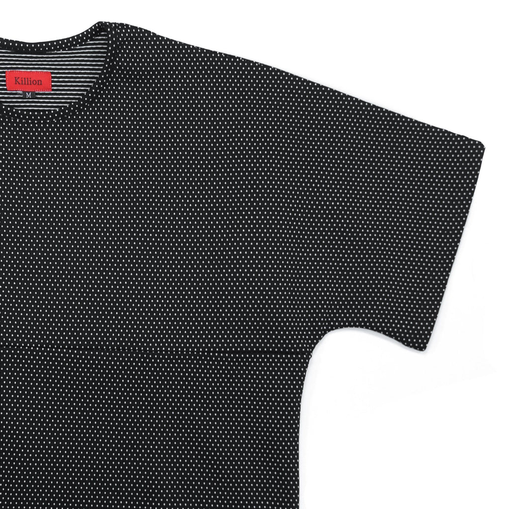 Macrodot Dropped Shoulder SS - Black