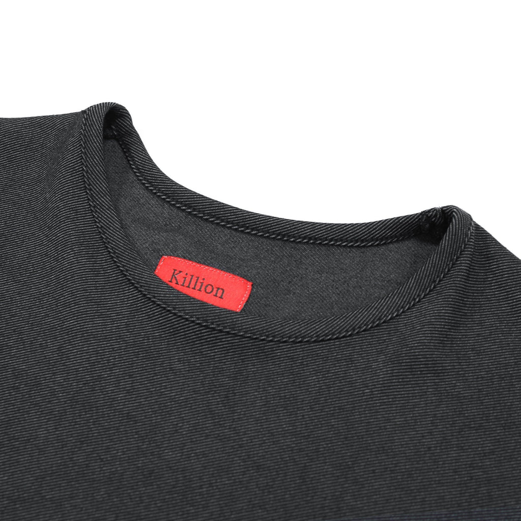 Twill Dropped Shoulder SS - Black