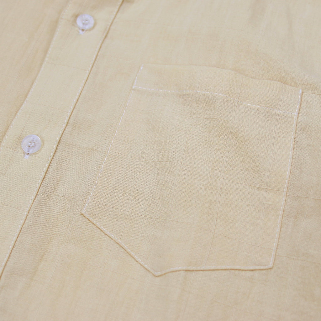 Crosspat Linen Buttonup - Yellow