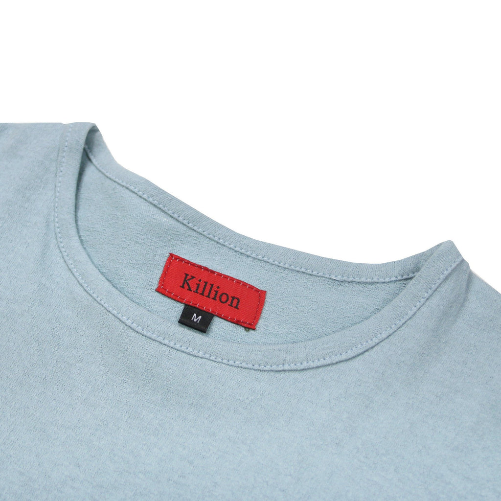 Slub Washed Box Tee - Clay Blue
