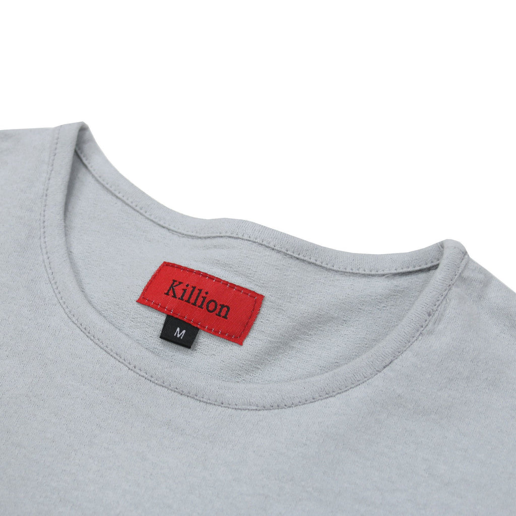 Slub Washed Box Tee - Gray