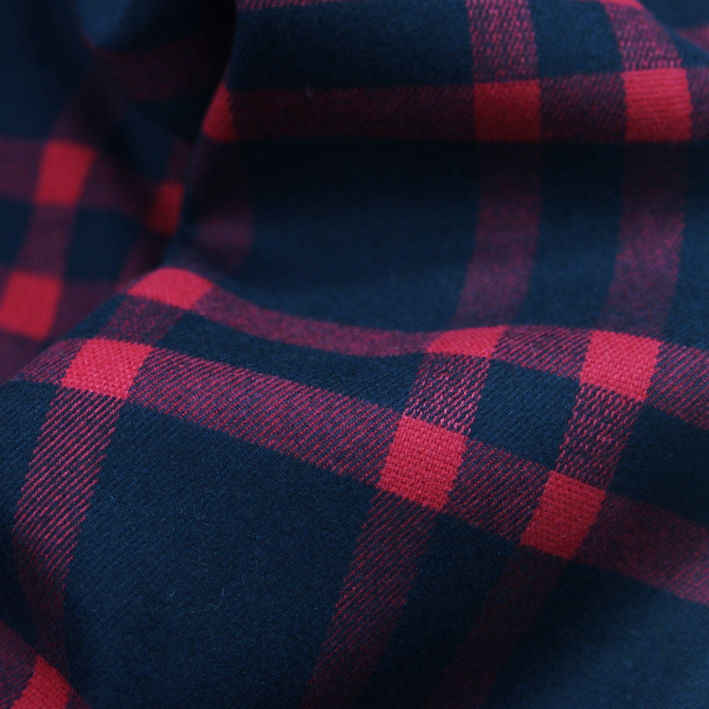 Essex Flannel Buttonup - Red/Navy