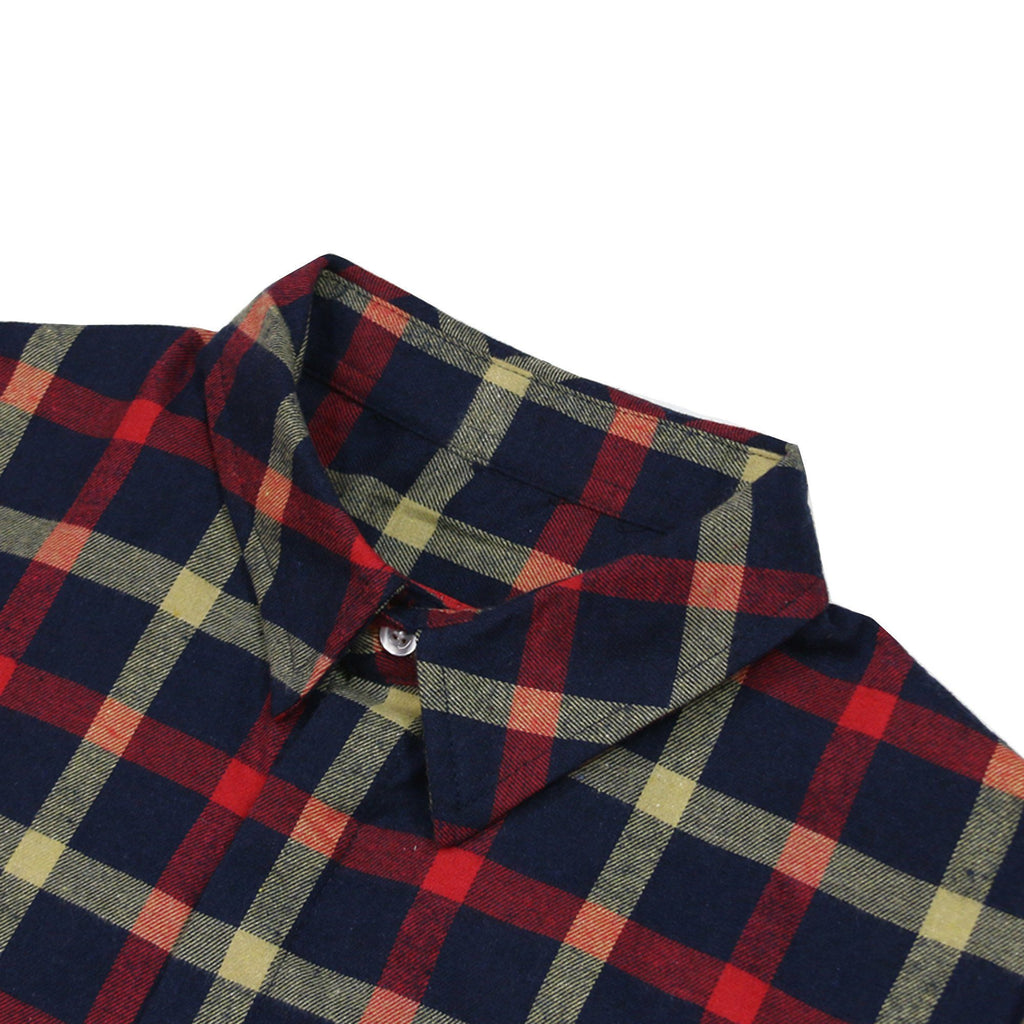 Plancheck Flannel LS Buttonup - Navy/Red/Yellow