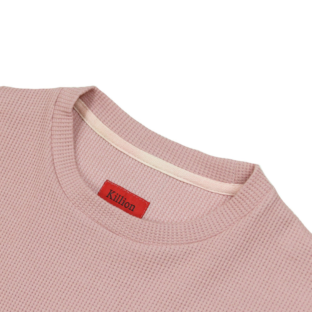 Waffle Knit Short Sleeve - Peach