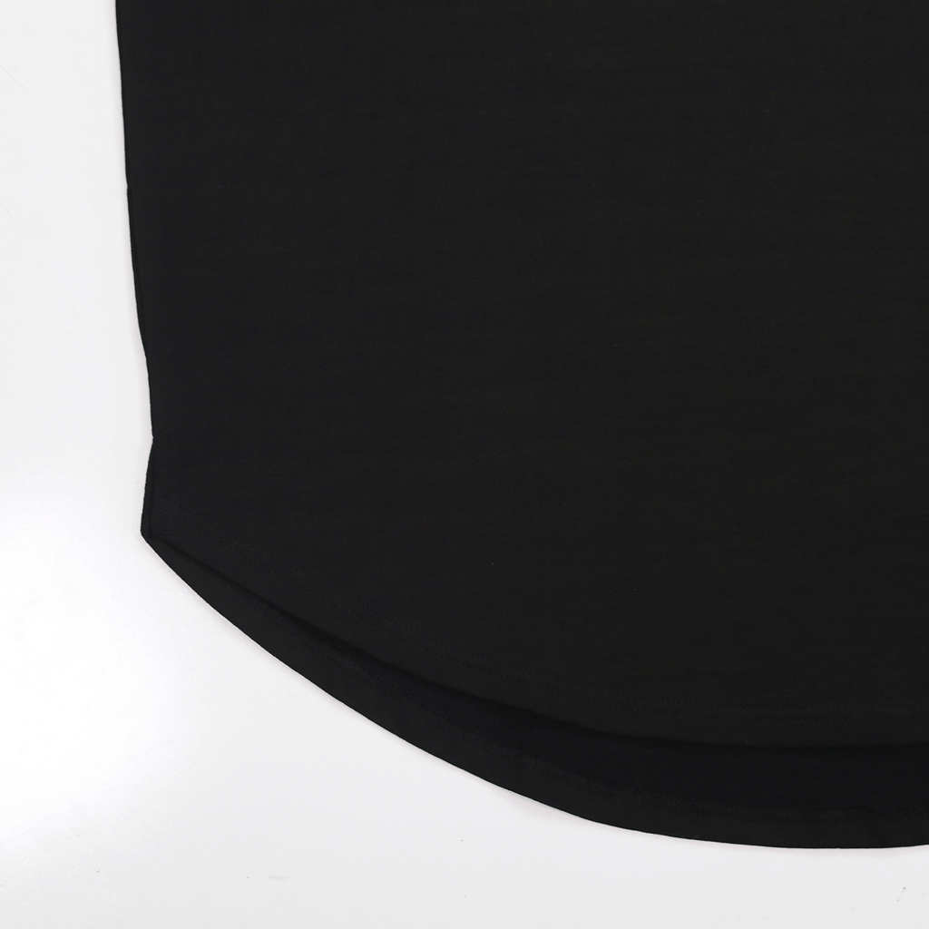 Loose Cut-Off Top - Black