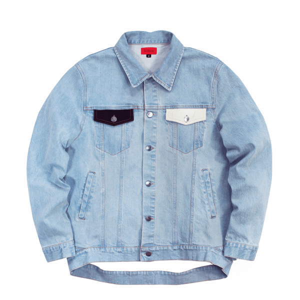 【タイムセール】kolor denim jacket ※これ以上の値引きは×です VTG Brooklyn Cloth 'Survival of the Fittest' Denim Jacket Japanese