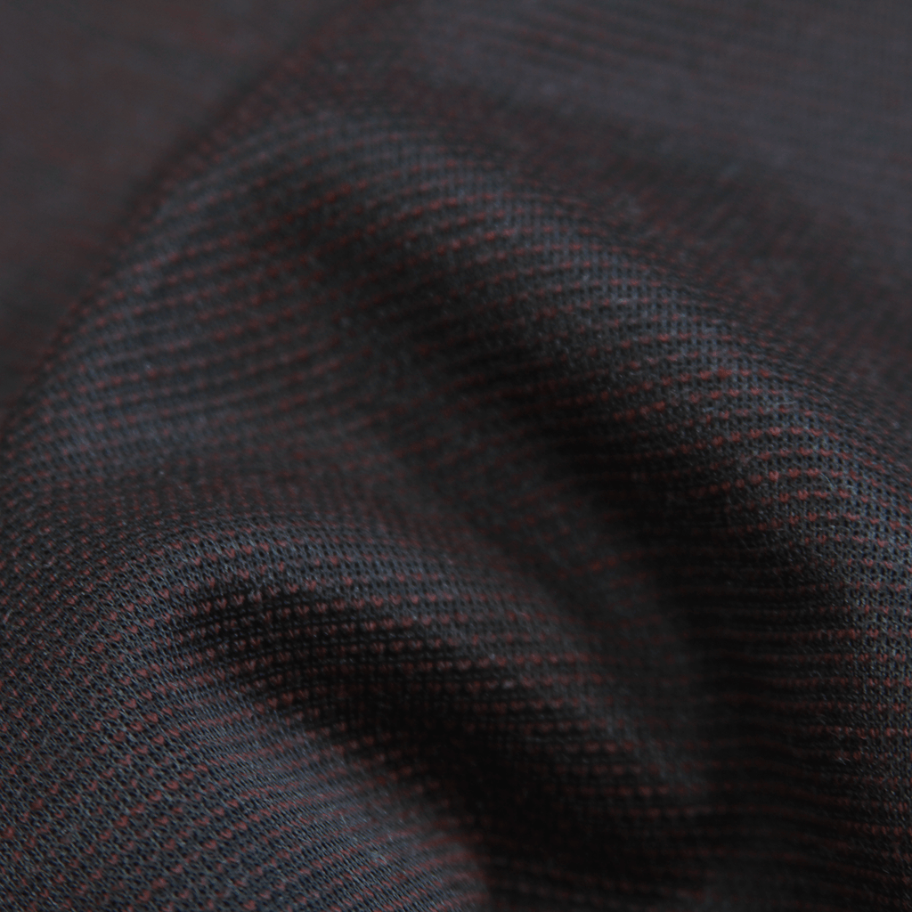 Jacquard Box Tee - Black/Red