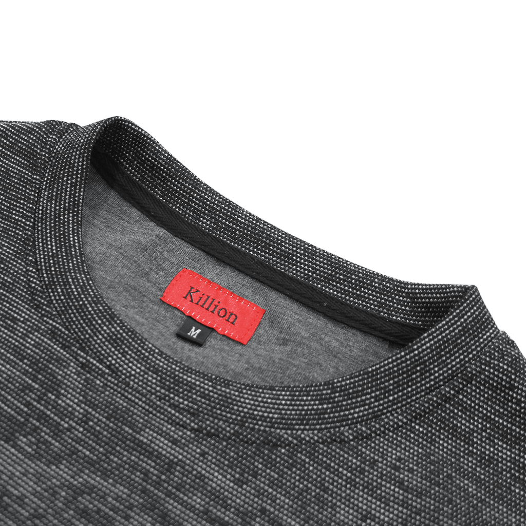 Jacquard Box Tee - Grey/White