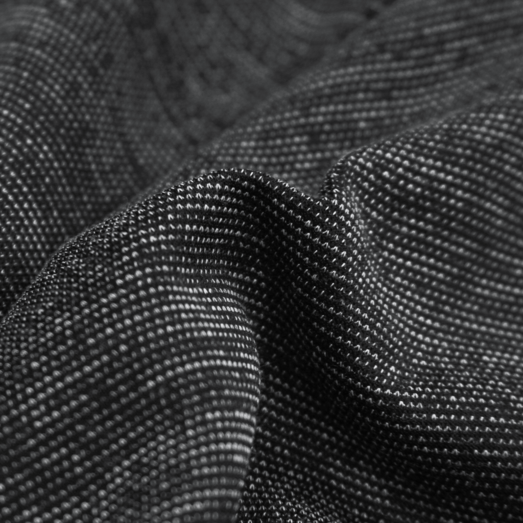 Jacquard Box Tee - Grey/White