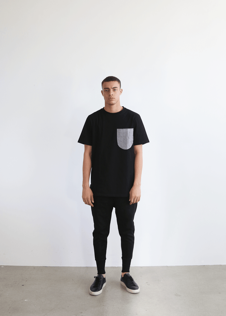 Railroad Pocket Tee - Black