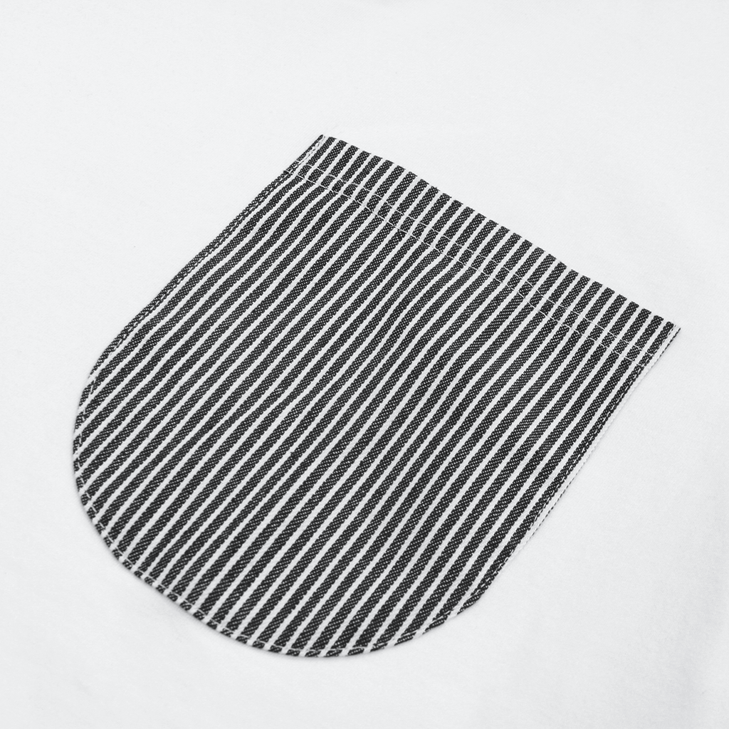 Railroad Pocket Tee - White