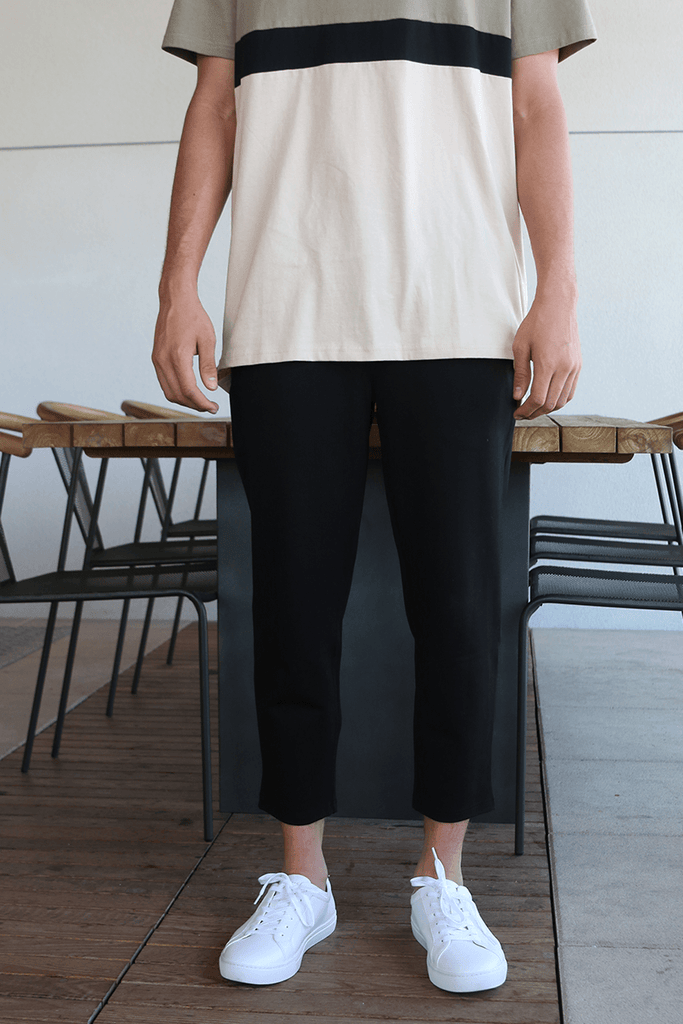 Tech Cut-Off Trouser - Black