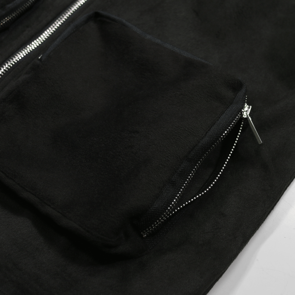 Wool 3D Pocket Jacket - Black