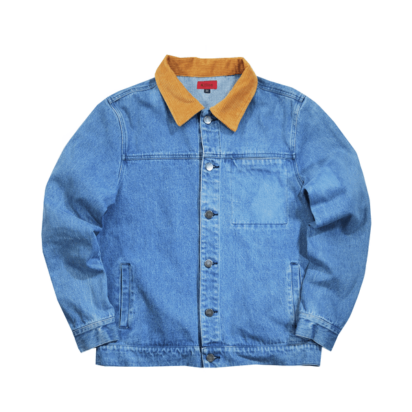 ☆関税込☆Codegraphy★Corduroy collar denim work jacket★ MUSINSA | Codegraphy Corduroy collar denim work jacket_black