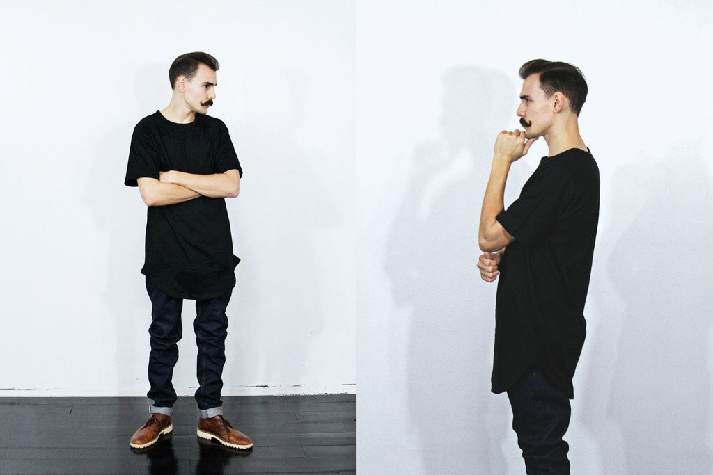 Scoop Extended Shirt - Black