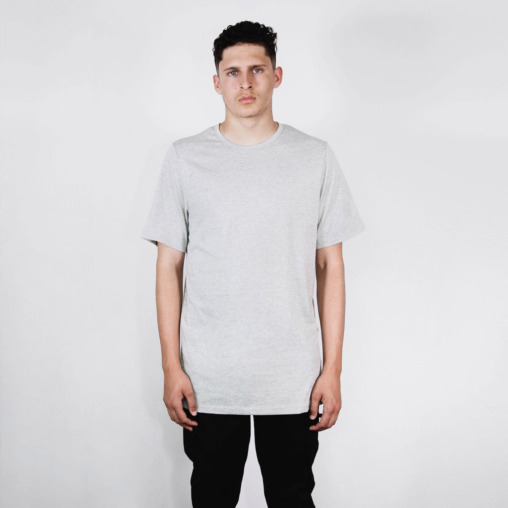 Premium Flat-Hem Basic - Heather Grey