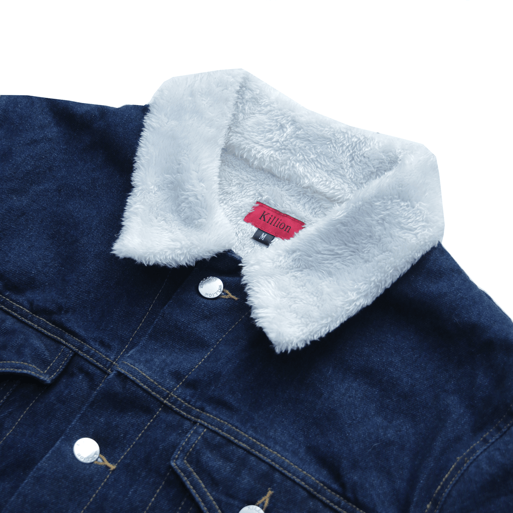 Sherpa Denim Jacket - Selvedge Blue