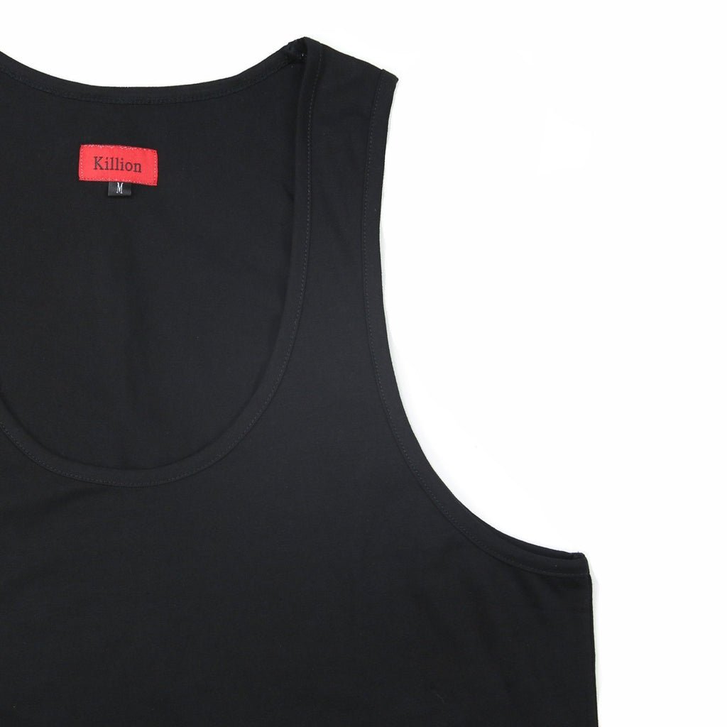 Scallop Tank Top - Black