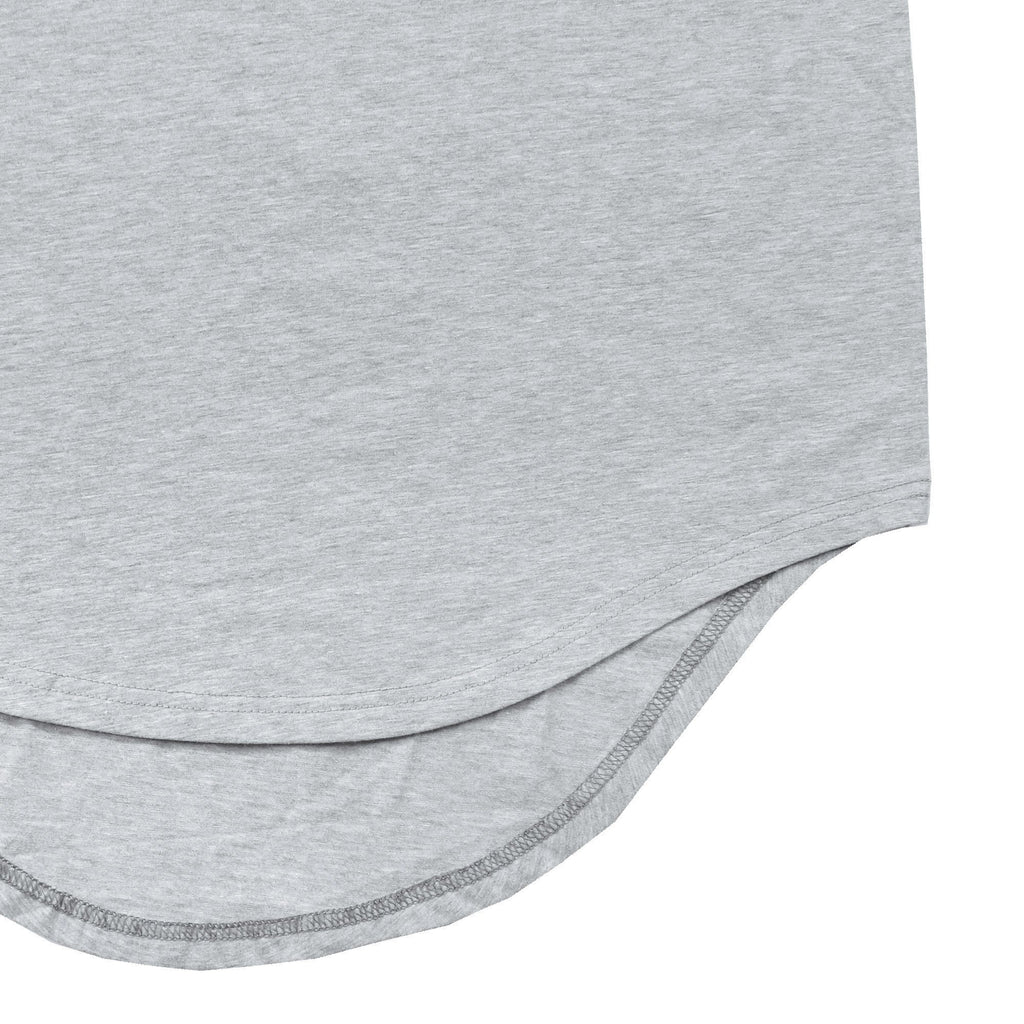 Scallop Tank Top - Heather Grey