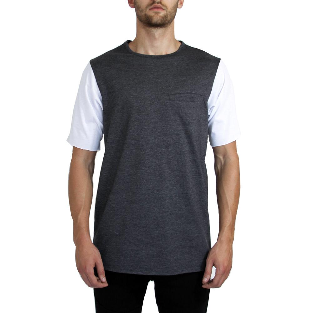 Basic Essential Shirt - Charcoal/White