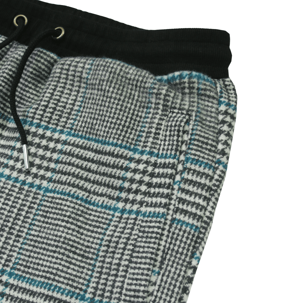 Patterned Cropped Skinny Trouser - Grey