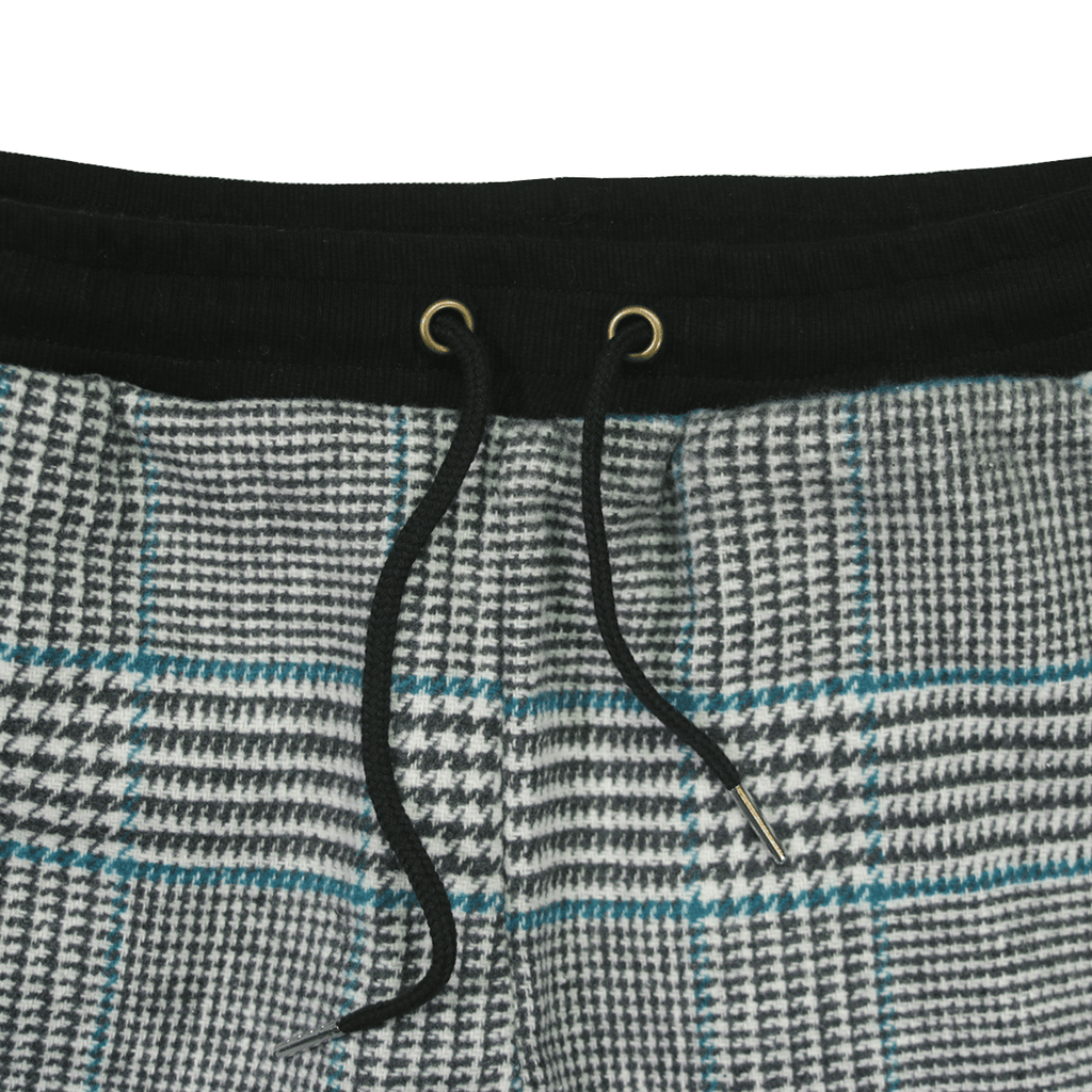 Patterned Cropped Skinny Trouser - Grey