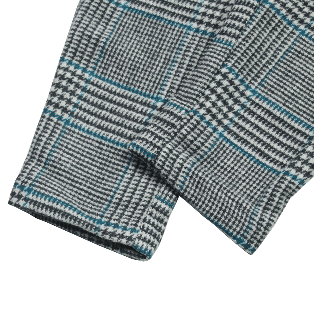 Patterned Cropped Skinny Trouser - Grey