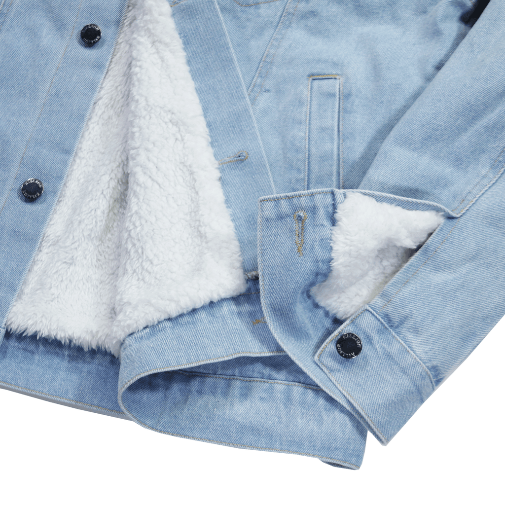 Sherpa Denim Jacket - Stonewash Blue