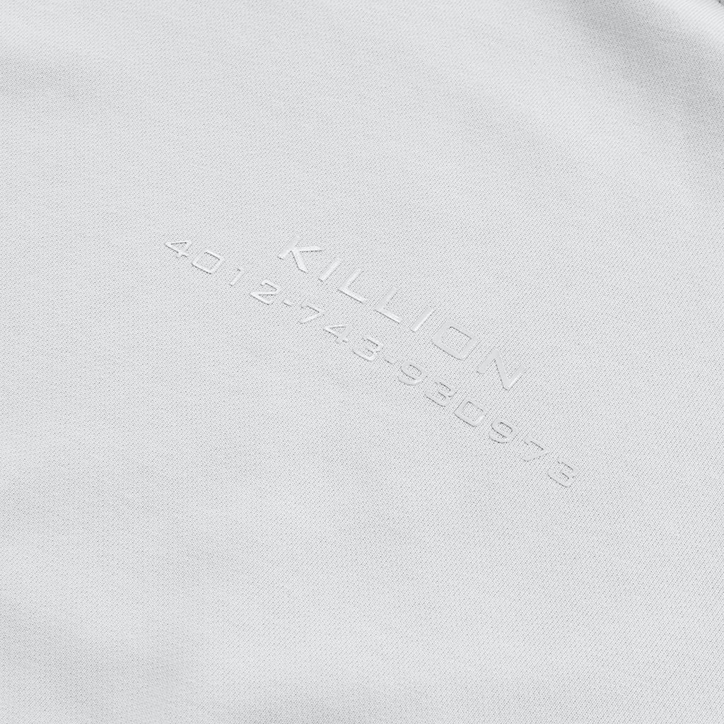 Piped Raglan Boxy Tee - Light Grey