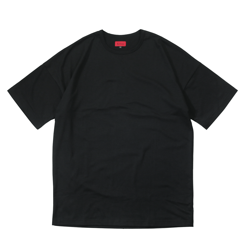 Essential Dropped Shoulder Box Tee - Black