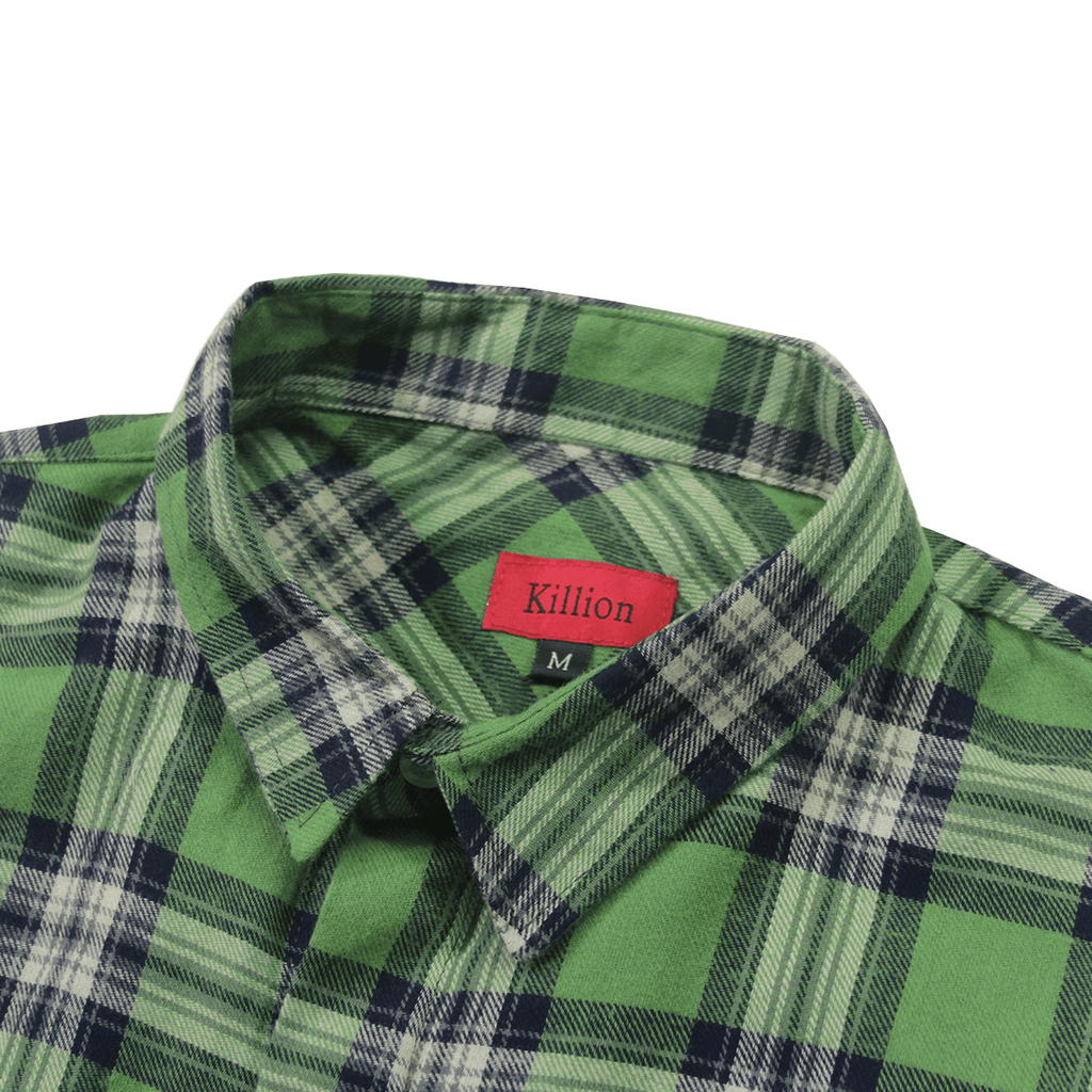 Loma Flannel LS Buttonup - Olive/White