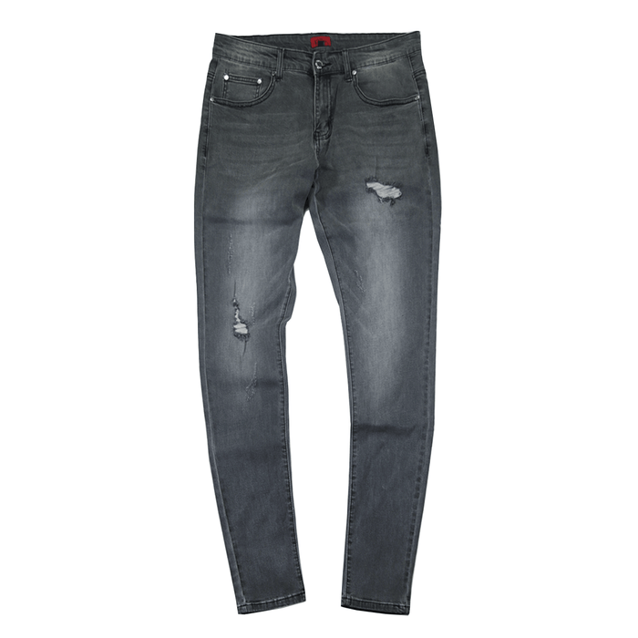 Stonewashed Distressed Denim Jeans - Grey (10.05.23 Release)